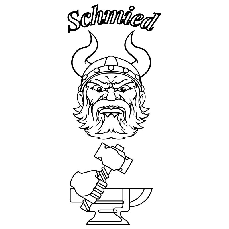 Blacksmith text black