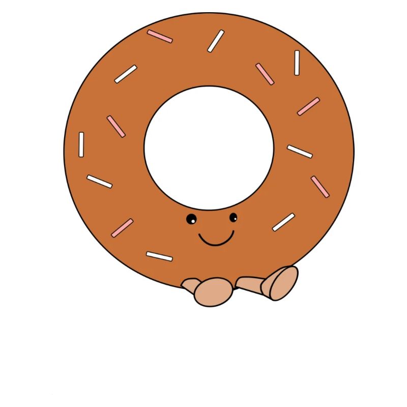 Süßer Comic-Doughnut