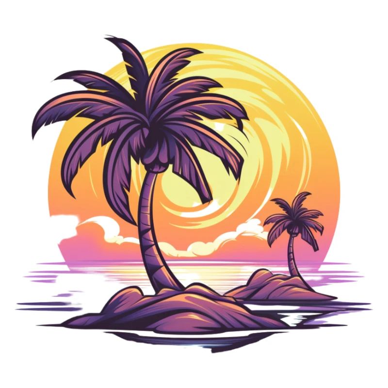 Tropical palm tree