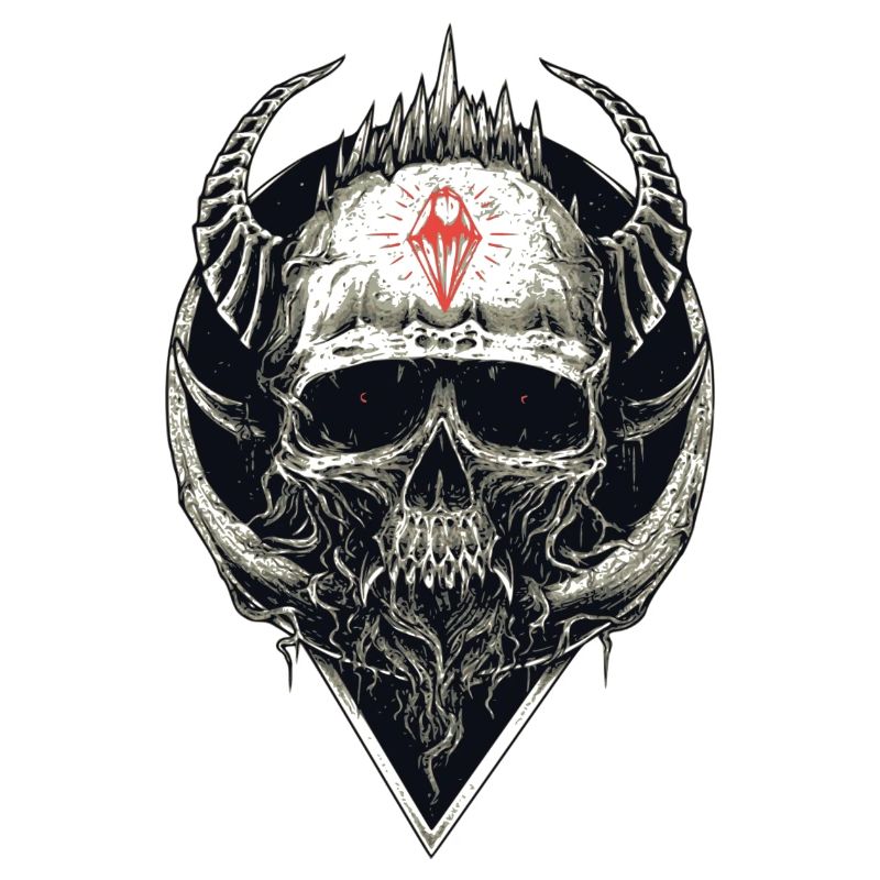 Devilish skull