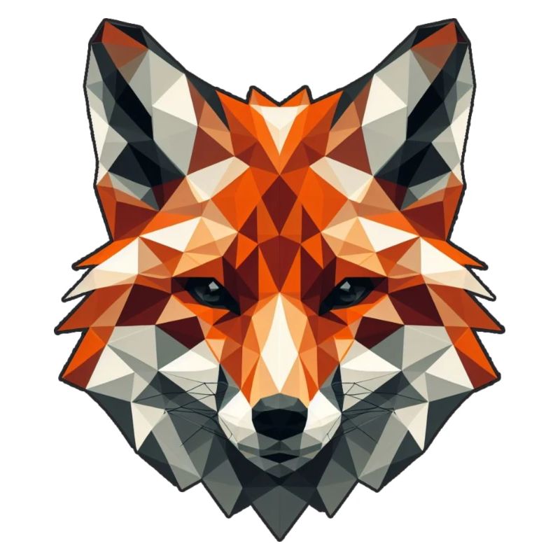 Fuchs Motiv in Polygon Design