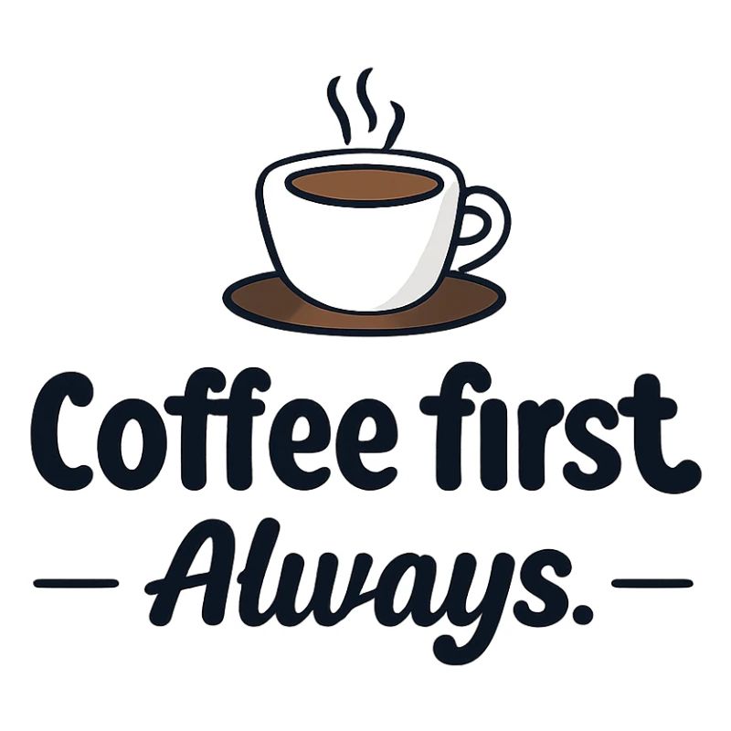 Coffee first