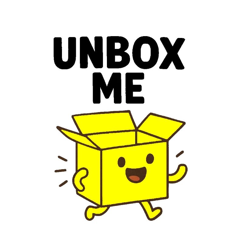 Cheerful Box Character Illustration