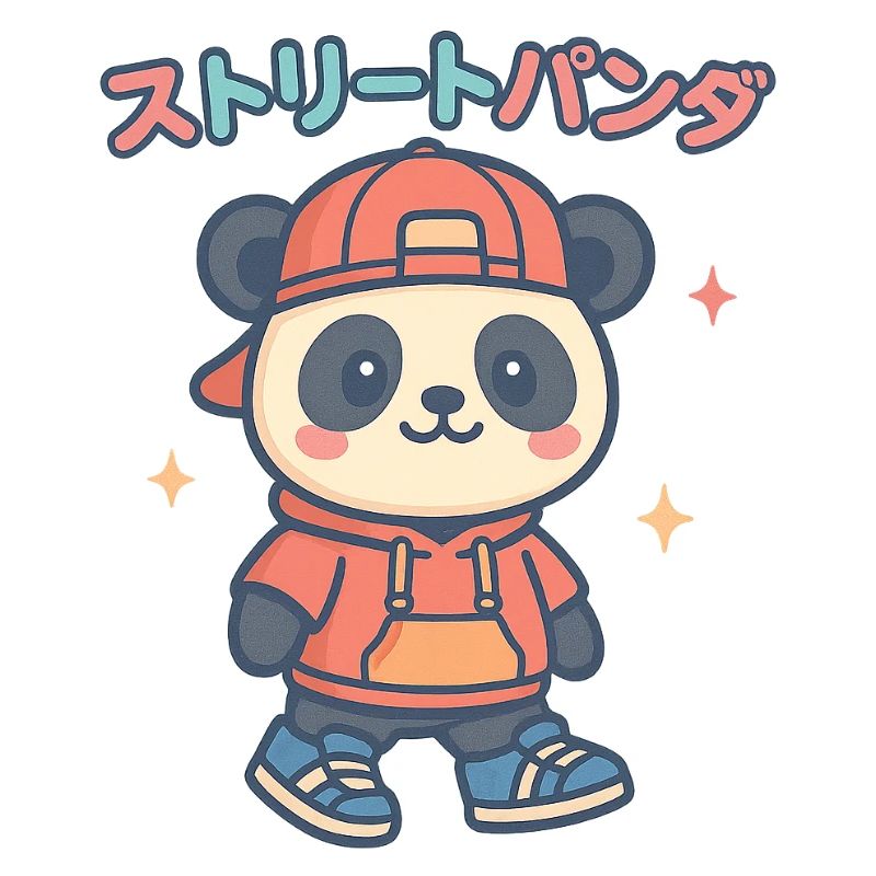Street Panda Pullover Hoodie