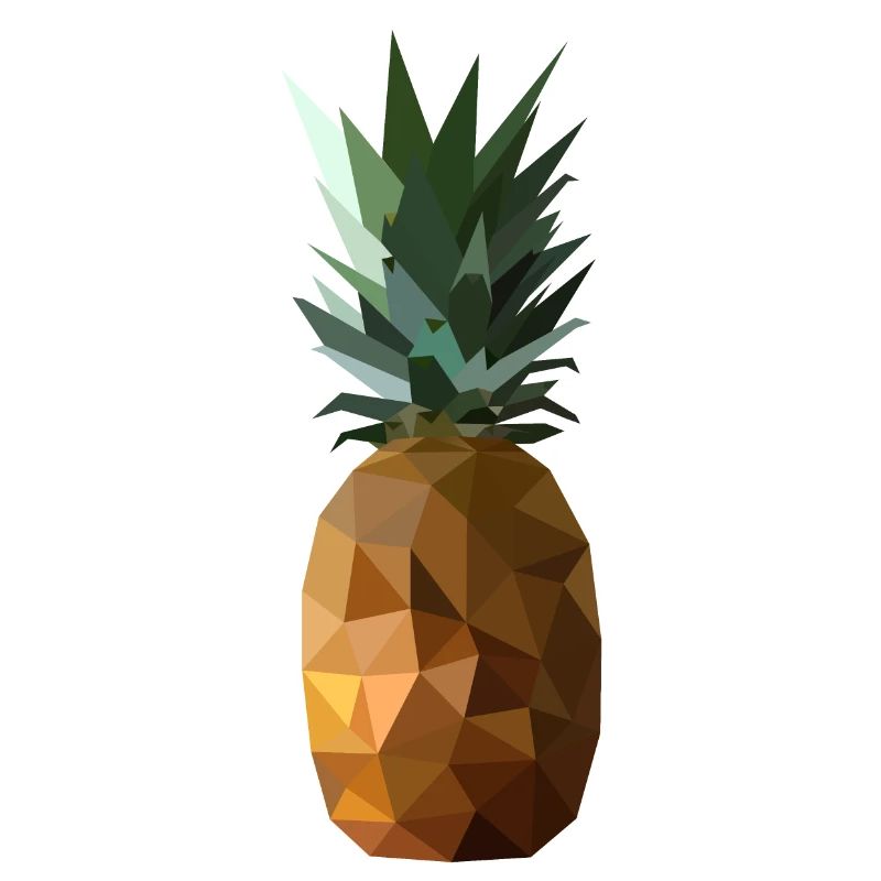 Conception d'ananas LowPolyArt [LpA]