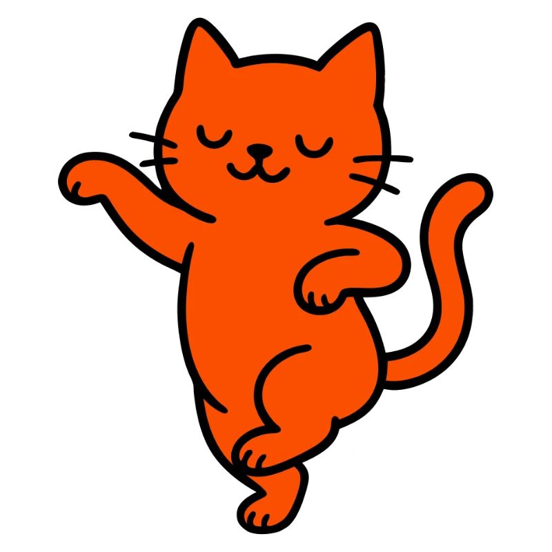 Conception de chat dansant