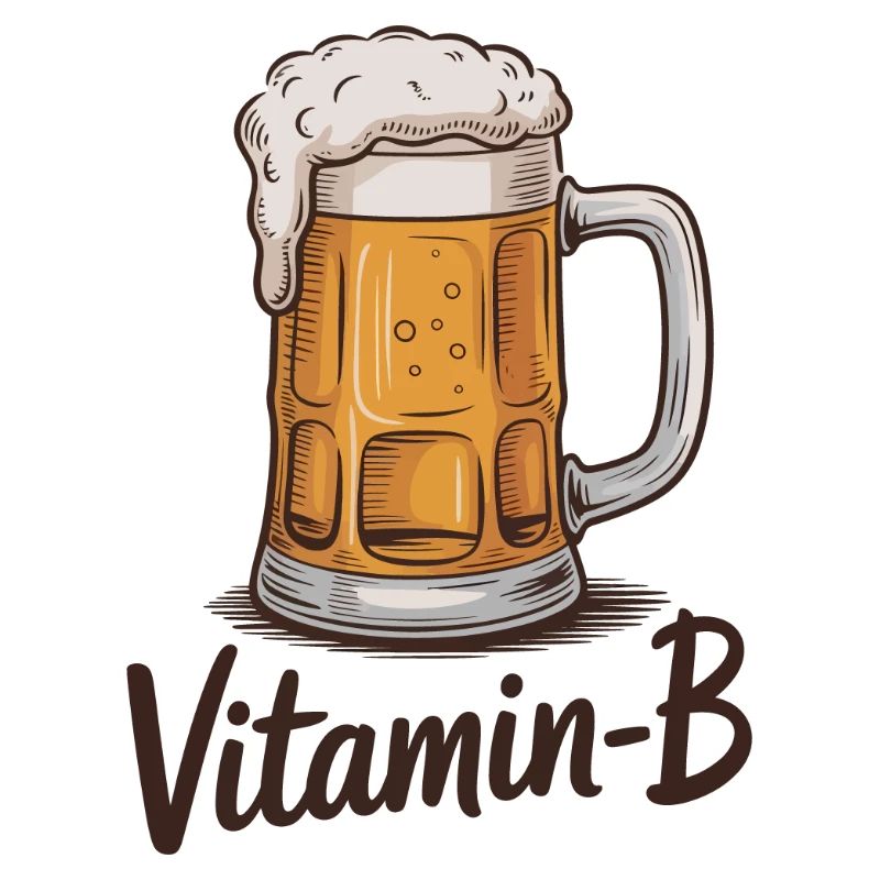 Vitamin-B Funny Beer Mug Sarcastic Drinking Art