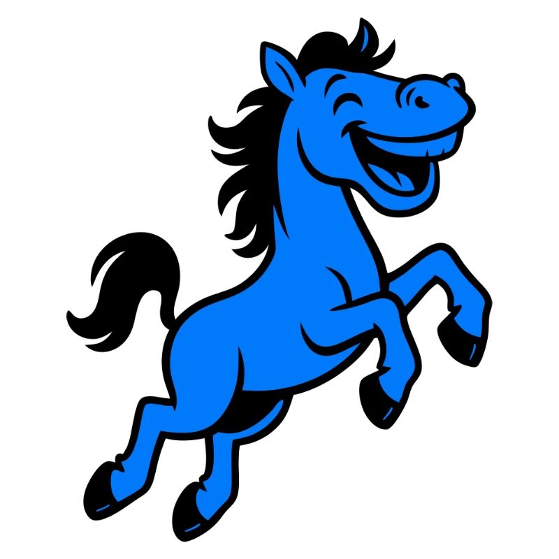 Dynamisches Springpferd Reiterfigur Pferdefans