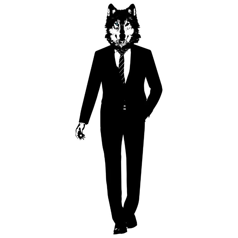 Wolf in a suit