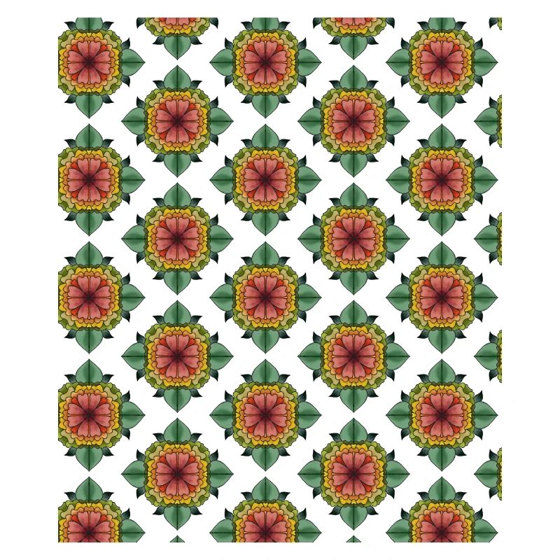 Mandala drawn pattern