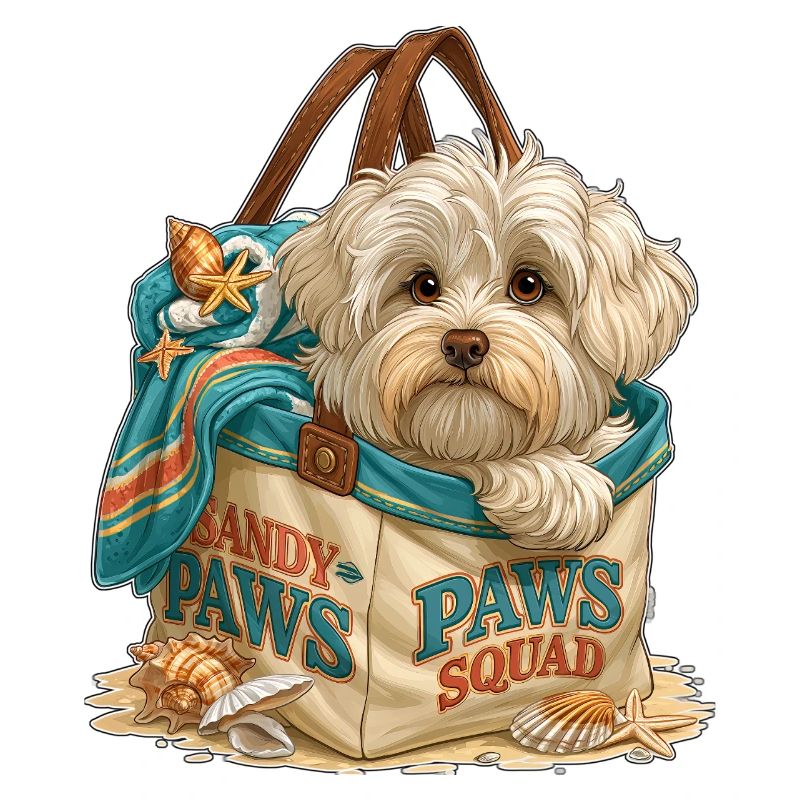 Petit de plage de l’équipe Sandy Paws