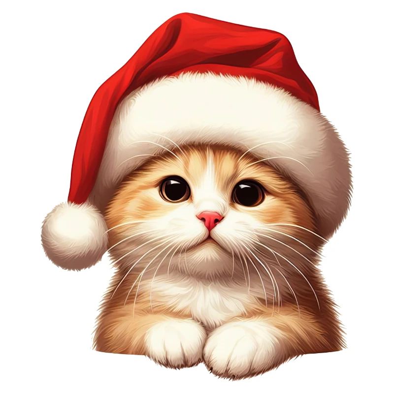 Katze Weihnachtsmann