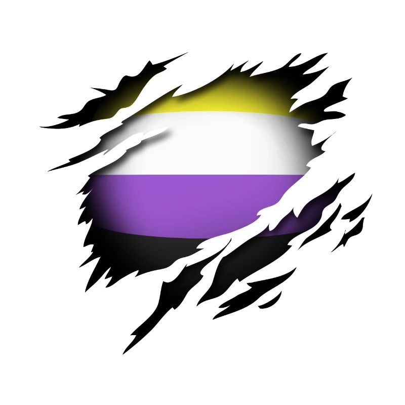 Non Binary Pride im Herzen