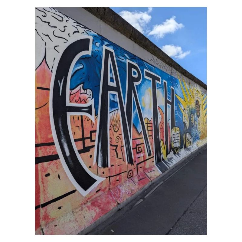 Straßenkunst. Berliner Mauer