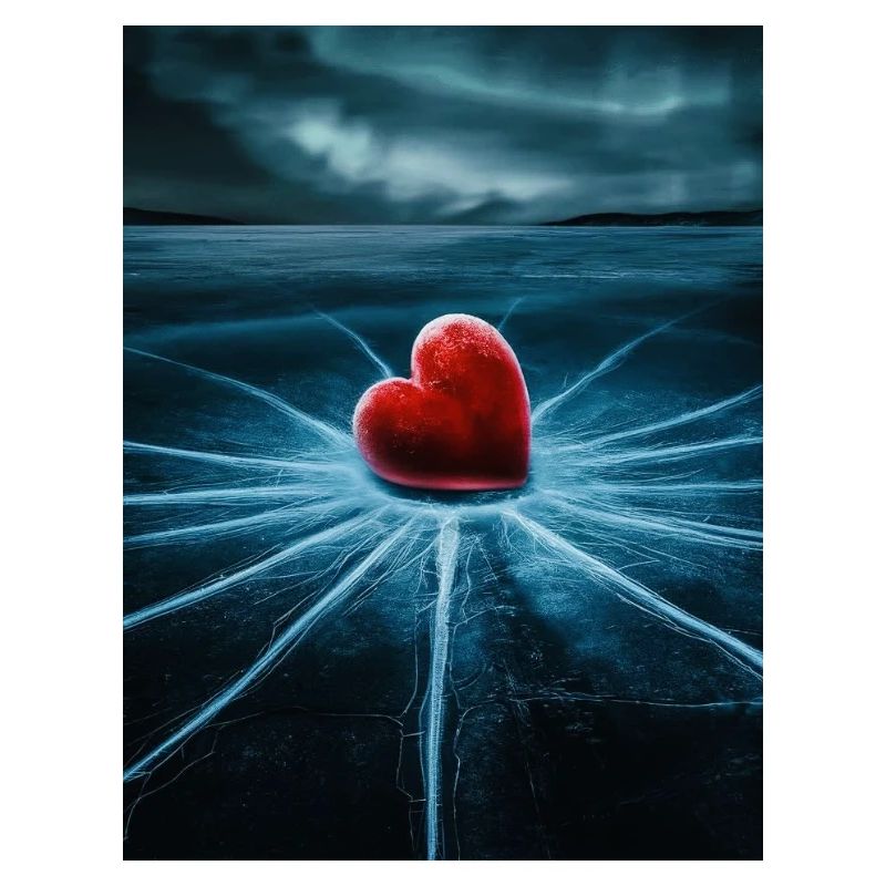 Heart on broken