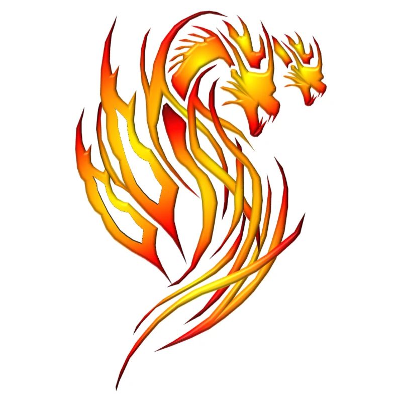 Roter Feuer-Drache_x2