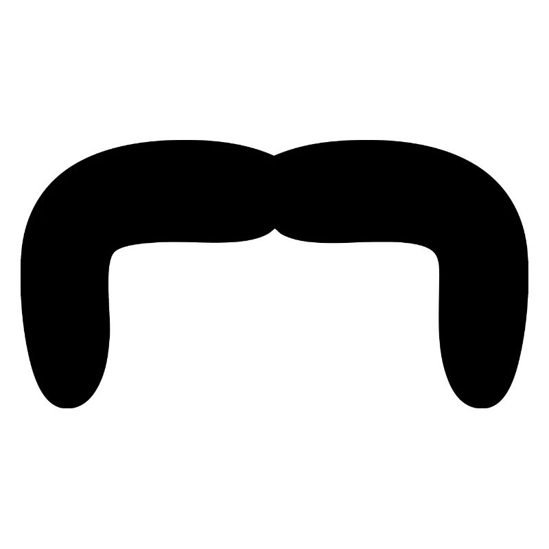 schwarzer Schnurrbart