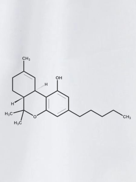 THC Molekül Schwarz