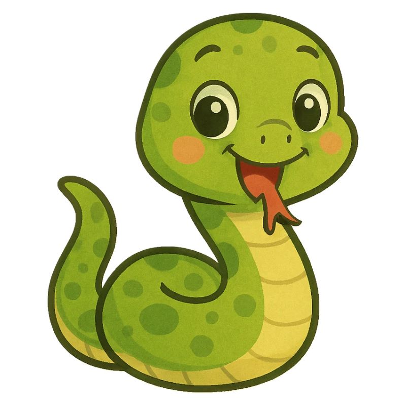 Snake with a friendly face