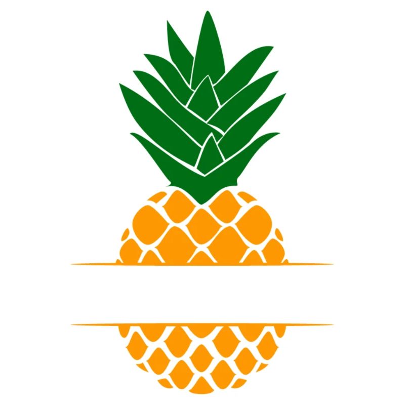 Ananas mit Textfeld