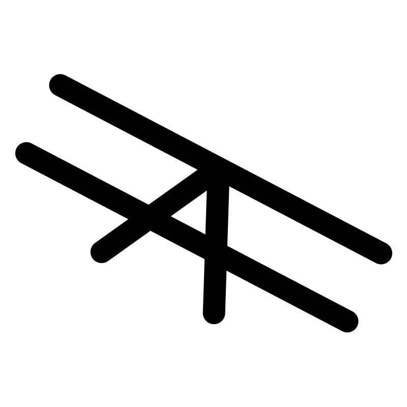 Minimalistic Plane Black