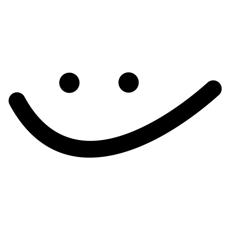 Minimalistic Smile Black