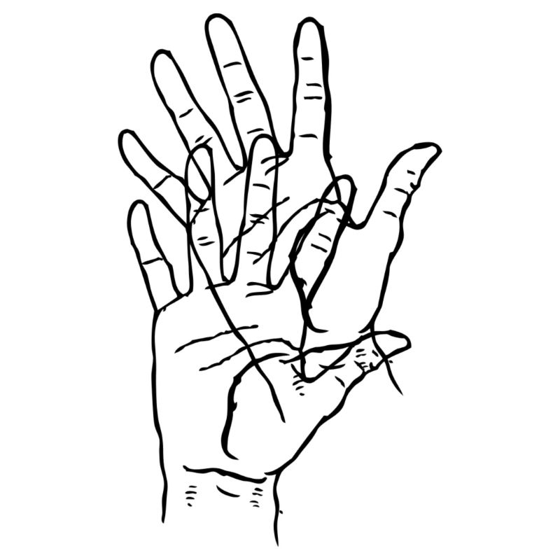 Schützende Hand