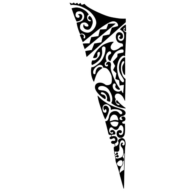 Maori Brustlogo 32 schwarz
