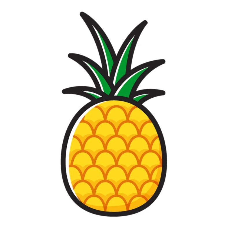 Style de logo d'ananas