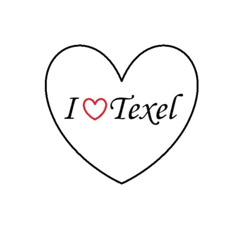 Ich liebe Texel - kleines Herz