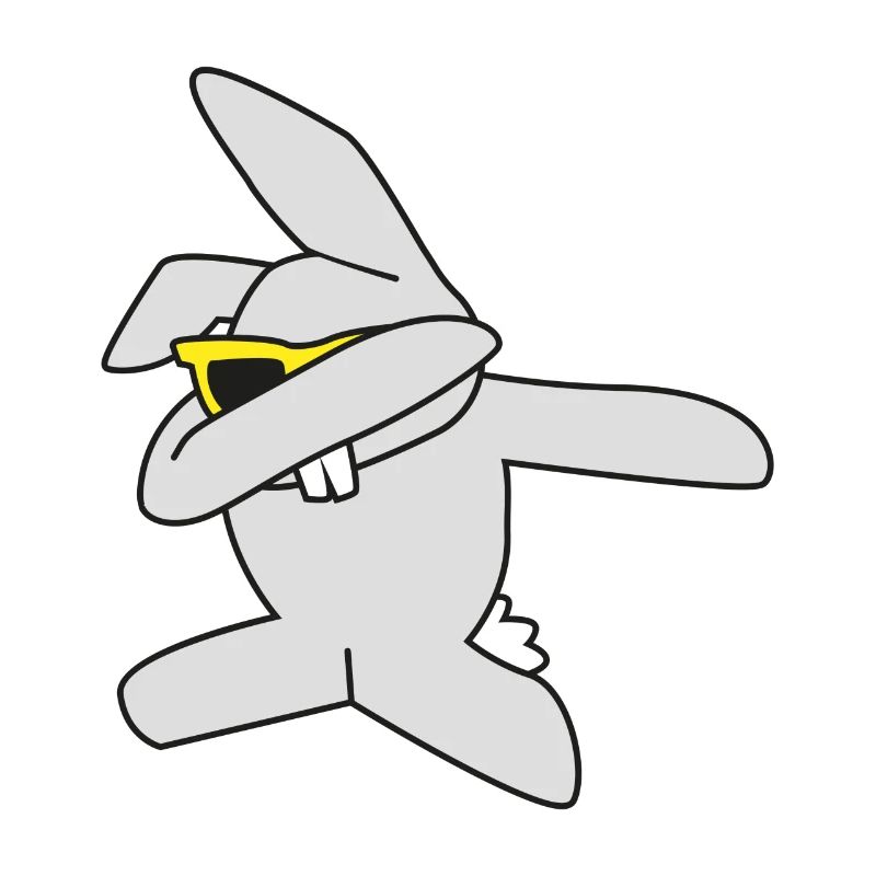 dabbing Easter Bunny