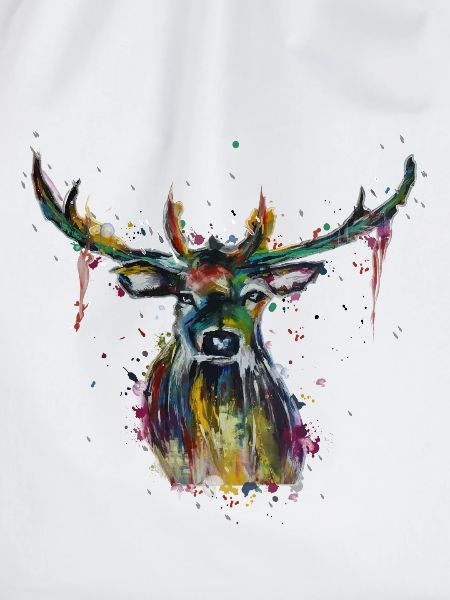 Bunter Hirsch