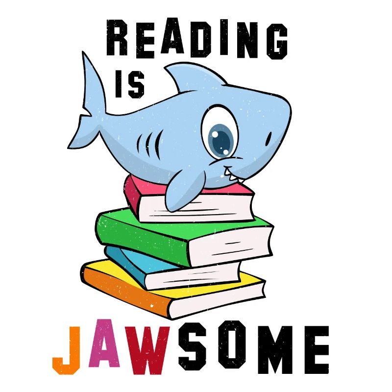 Reading Is Jawsome | Book reading pun game gift