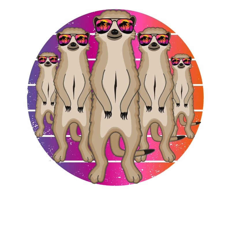 Erdmännchen Mit Sonnenbrille Lustig Sommer