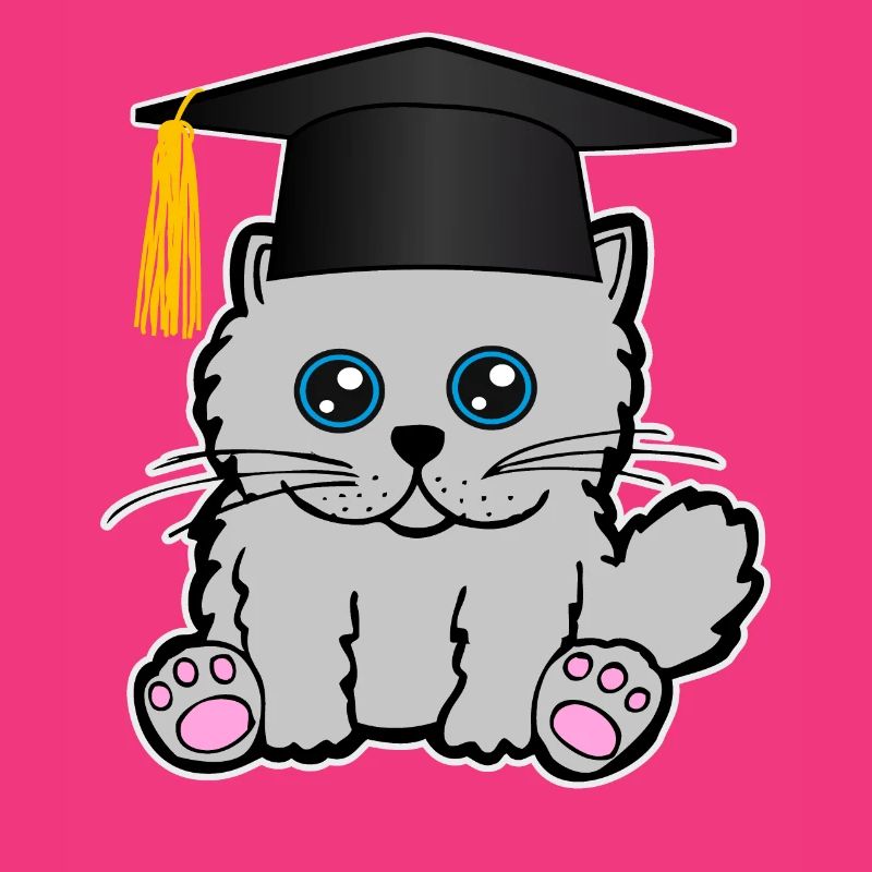 Bachelor Master Studium Abschluss Katze Mieze