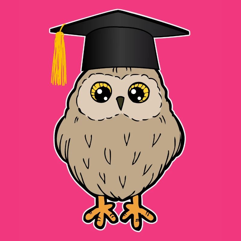 Bachelor Master Studium Abschluss Eule Lustig