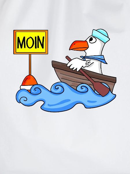 Moin Seemann Möwe Seemöwe Boot