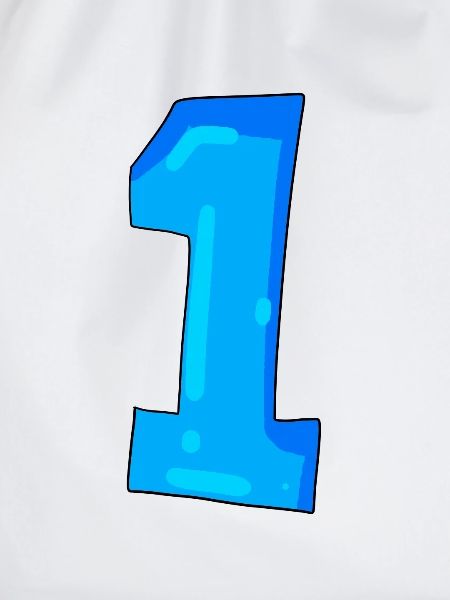 Zahl 1 Nummer