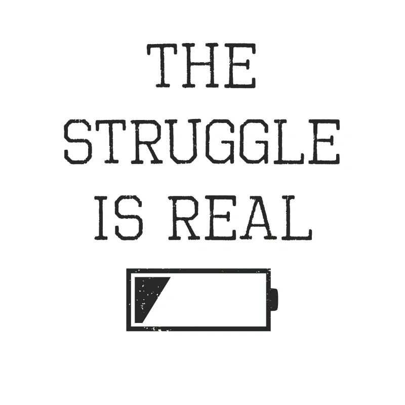 Battery empty saying