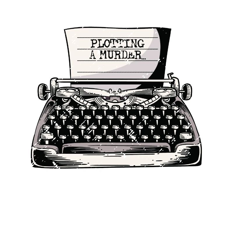 Plotting A Murder Typewriter Author Writer Book