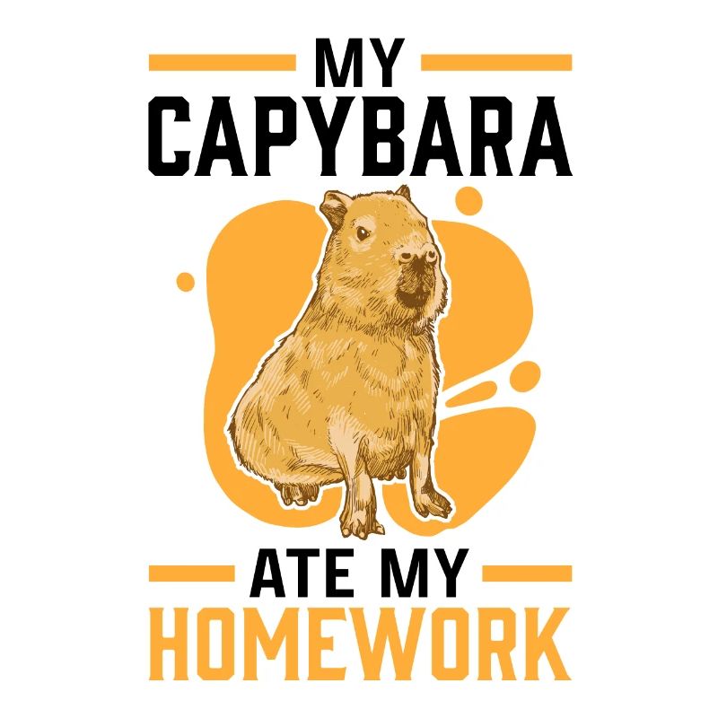 Capybara devoirs mangé capybara