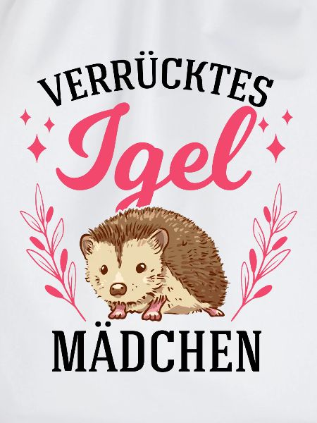 Verrücktes Igel Mädchen Stacheligel