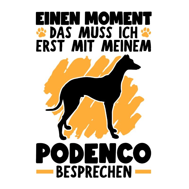 Mit Podenco besprechen spanischer Jagdhund