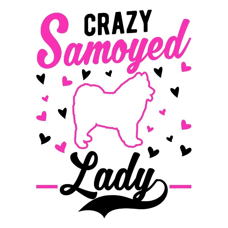 Crazy Samoyed lady Samojede
