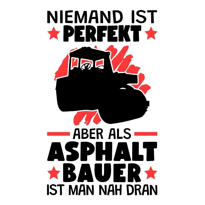 Asphaltbauer sind perfekt Straßenbauer