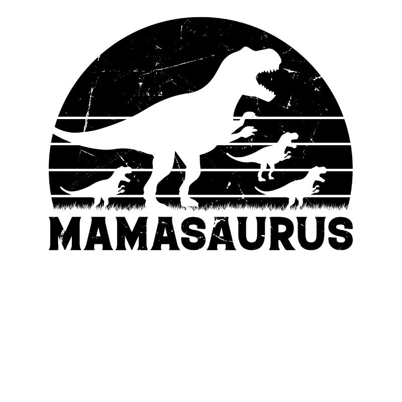 Mamasaurus Rex Dinosaur Triplet Dino - Maman avec th