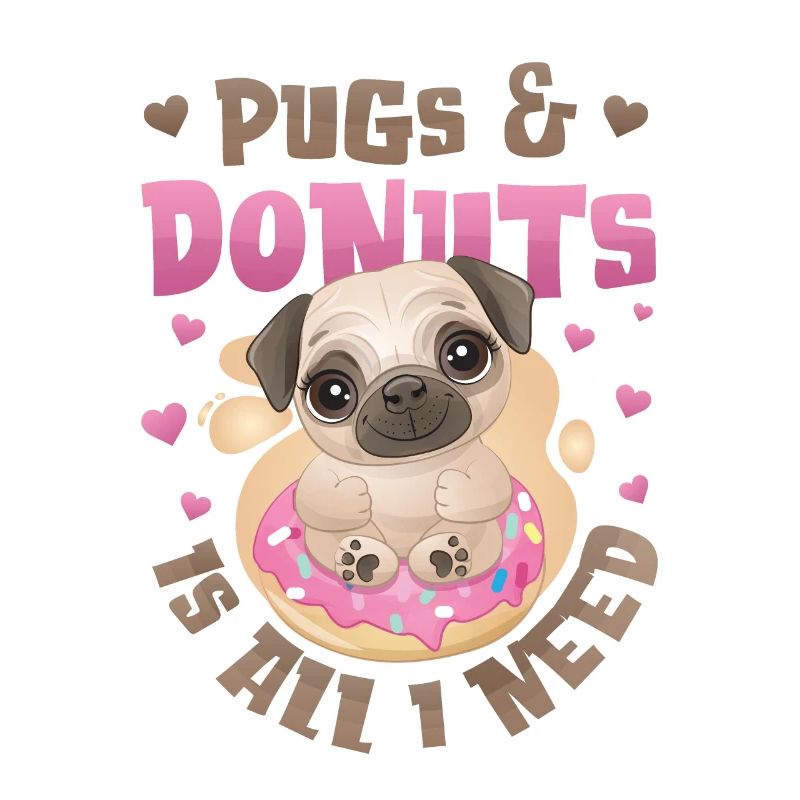 Mops Donut Lover Mädchen