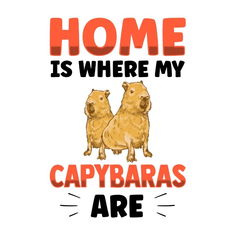 La casa è dove il mio Capybara è Capybaras