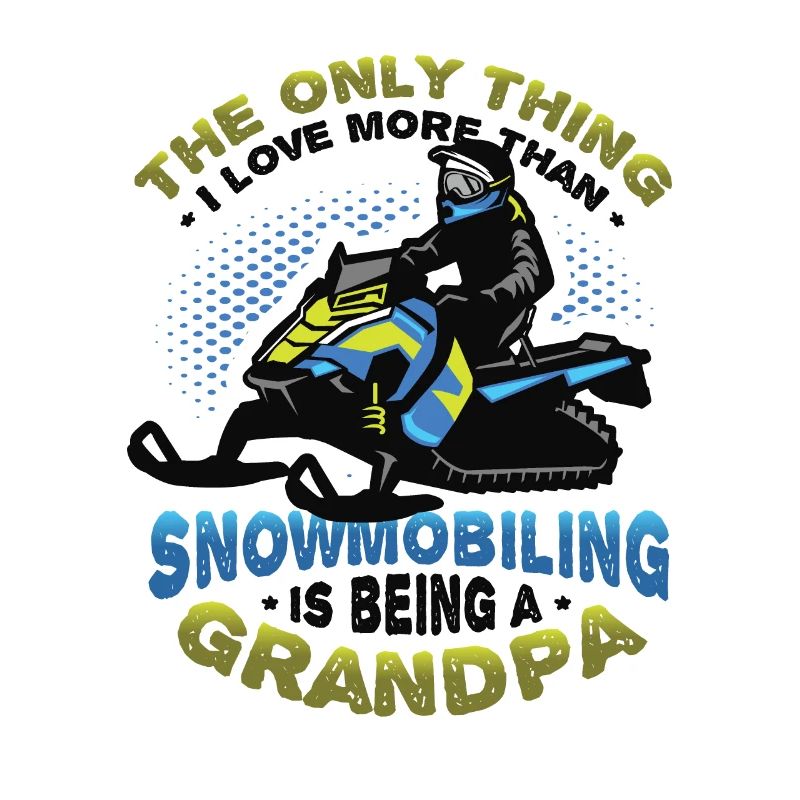 Snowmobiling Grandpa Snowmobile