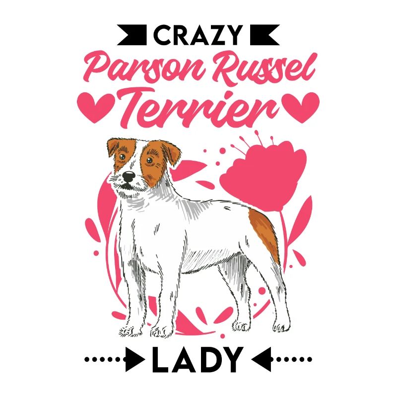 Crazy Parson Russel Terrier lady